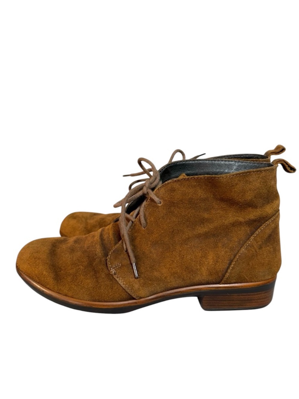 Naot Levanto Rusty Brown Suede Lace-Up Ankle Boots